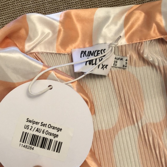 NWT Women's Princess Polly Swiper Two-piece Set in Orange - Picture 6 of 7